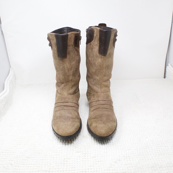 Merrell Vera Mid Barnwood Distressed Boots Size 10 - Picture 3 of 8